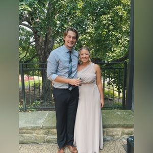 Birdy Grey Taupe Chiffon Bridesmaid Dress